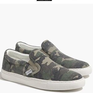 J.Crew Women’s Camo Slip-On Sneakers size 9